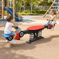 Balançoire à ressorts pour 2 personnes, géante, en PE et métal, pour aire de jeux extérieure, jardin d'enfants, parc communautaire, école