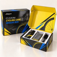 Boîte d'expédition personnalisée écologique brillante pour le cyclisme, en carton ondulé avec impression UV