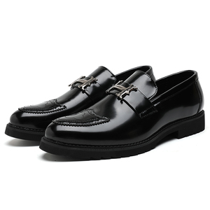 Nuove <span class=keywords><strong>Scarpe</strong></span> Eleganti da <span class=keywords><strong>Uomo</strong></span> in Pelle Dorata, Slip-on con Punta Affusolata, Stile Italiano, Taglie Grandi 46 47 48, Esportazione Europea - Product Image 3