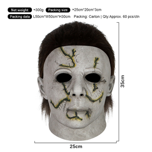 Máscara de Michael Myers para Halloween, Máscara de Látex de Personaje de Película de Terror para Adultos, Disfraz para Fiesta, Venta al por Mayor - Product Image 2