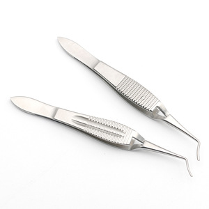 Stainless Steel Ophthalmic Micropincer <strong>Forceps</strong> Scleral Pin <strong>Forceps</strong> Straight-Curved Reverse Semi-Circular Cataract <strong>Forceps</strong> - Product Image 1