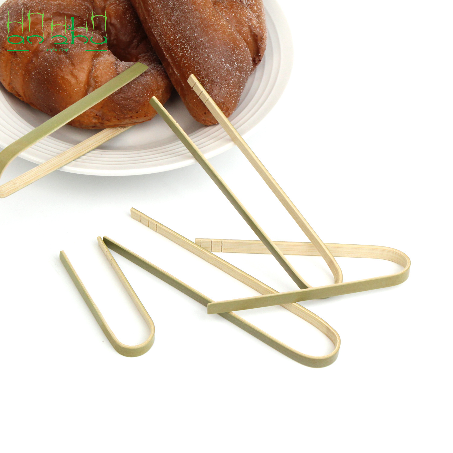 Lot De 2 Pinces à Toast En Bambou - Pour Grille-pain Ou Aliments Chauds - Neuf