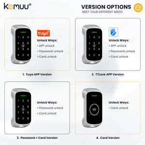 Kemuu Ttlock Serrure électronique intelligente sans clé Meubles Rfid Nfc Casier Système de verrouillage de porte d'armoire avec logiciel pour hôtel école salle de sport - Product Image 2