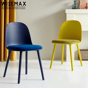 WISEMAX-Silla de comedor de cuero con marco de plástico, muebles modernos y sencillos, de alta calidad, para comedor - Product Image 2