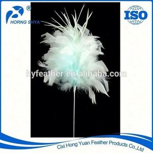 Fleur décorative artificielle fil de paon tige plume Floral Pick pour arrangement floral maison mariage fête Vase décor de vacances - Product Image 2