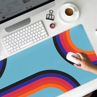 Tapis de bureau personnalisé imperméable en tissu polyester, tapis de souris par sublimation, tapis de souris de jeu personnalisé, tapis de bureau, tapis de souris rond