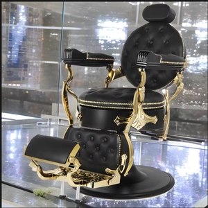 Cadeira de barbeiro profissional ajustável com preço barato, cadeira preta para homens e barbeiro - Product Image 5