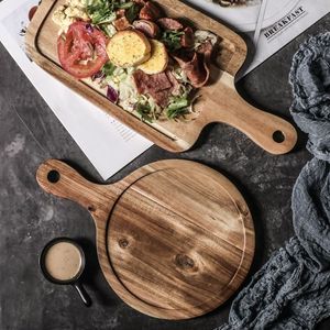 Bandeja rectangular de madera para servir bistecs, desayunos, café y té en hoteles. - Product Image 2