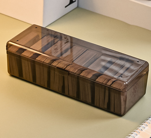 กล่องเก็บการ์ดซื้อขายสีเทาโปร่งแสงมีฝาปิดเพื่อความปลอดภัย8ช่องสำหรับคอลเลกชันเทรนเนอร์ชั้นยอด - Product Image 1