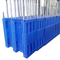 Palettes en plastique Entrepôt Stockage Industriel 1300x1100 Surface plane en acier renforcé