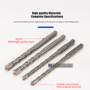 110/160/210mm SDS cộng với masry <span class=keywords><strong>crosshead</strong></span> đôi xoắn ốc búa khoan bit 6/8/10/12/14/16mm Xoắn khoan điện búa xây bit - Product Image 6