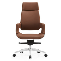 Chaise de bureau de direction moderne en cuir PU, pivotante, avec accoudoirs réglables en hauteur, vente en gros directe usine Foshan