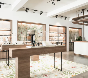 เฟอร์นิเจอร์ตกแต่งร้านค้าปลีกเครื่องประดับ ออกแบบตกแต่งภายในร้านค้าตามสั่งทั้งหลัง ตู้โชว์เครื่องประดับ ตกแต่งร้านค้า ปรับปรุงร้าน - Product Image 1