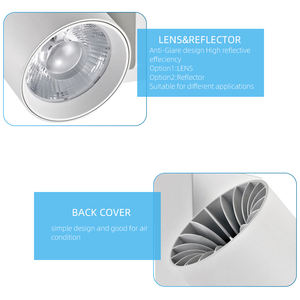 RONSE Europa Anti-deslumbramiento 20W Regulable Led Track Lighting Buen precio Led Track Light Rieles de techo 30W 40W Track Spotlight Led - Product Image 2