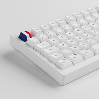 Clavier sans fil Akko Black on White 5075B Plus français rétroéclairé RVB AZERTY pour gamer, clavier mécanique rechargeable pour ordinateur de bureau