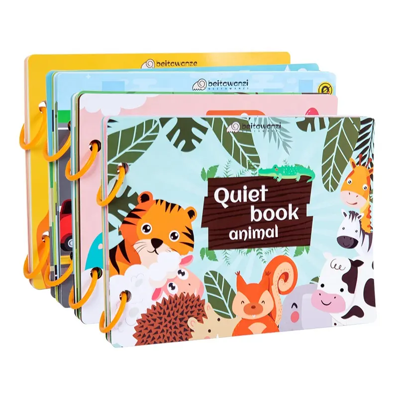 Hot Koop Professionele Lagere Prijs Montessori Drukke Boek Educatief Speelgoed Peuters Kids Cognitie Zintuiglijke Leren
