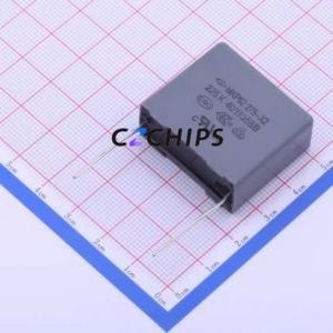ตัวเก็บประจุนิรภัย C42P2225KB0C000 แบบ Through Hole (THT), ระยะขา P=27.5 มม. 2.2uF 10% 275V X2 - Product Image 1