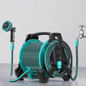 Enrouleur de <span class=keywords><strong>tuyau</strong></span> <span class=keywords><strong>d</strong></span>'<span class=keywords><strong>arrosage</strong></span> mural rétractable de haute qualité et durable, 10-50m, avec rail de guidage en ABS, norme CNS, pour rangement - Product Image 1