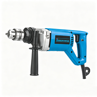 Perceuse à percussion professionnelle 13 mm 680 W avec boîtier en métal et poignée auxiliaire pour le perçage du bois, du métal et de la maçonnerie