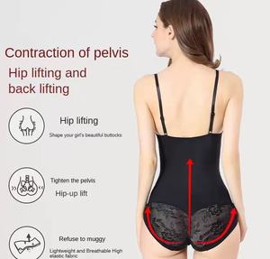 Hot Selling <b>Plus</b> <b>Size</b> Low Back <b>Bodysuit</b> <b>Shapewear</b> for Women with Medium Control Seamless Tummy Control Spandex/Nylon Material - Product Image 4