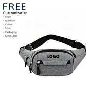 Bolso Bandolera Grande con 4 Bolsillos con Cierre para Ejercicio, Viajes, Correr, Manos Libres y Almacenamiento de Teléfono, para Exteriores, OEM, ODM, Unisex