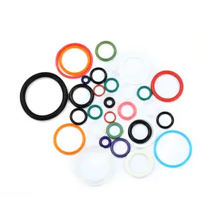 Transparenter mehrfarbiger Gummi-O-Ring, der im Dunkeln leuchtet