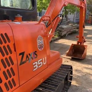 Excavatrice hydraulique sur chenilles HitachiZX35U d'occasion 90% neuve avec moteur et moteur testés pour la construction/l'agriculture et le creusement - Product Image 2