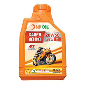 Aceite de motor NPOIL CARPO 1000 20W50 0,8L 1L Aceite base y aditivos premium para refrigeración y lubricación de motocicletas - Product Image 3