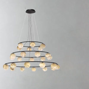 All Copper Round Chandelier 9 12 15 Head <b>LED</b> <b>Light</b> For Living Room Bedroom Study Villa Modern Design - Product Image 4