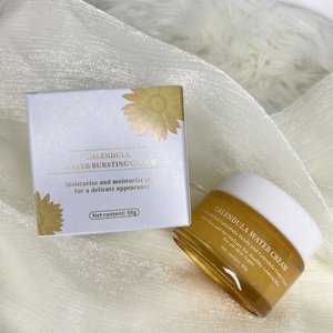 Crema Hidratante Facial Orgánica de Caléndula de 50g, Crema Revitalizante con Efecto Explosión de Agua - Product Image 1