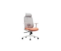 Chaise de bureau ergonomique en maille avec accoudoirs réglables et base pivotante - Design moderne pour la maison/le bureau