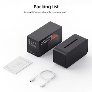 Diffuseur d'arômes d'ambiance, humidificateur d'huiles essentielles, mini diffuseur de parfum automatique <span class=keywords><strong>à</strong></span> effet flamme pour la maison avec lumière LED - Product Image 6