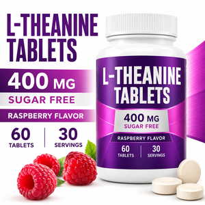 New Organic Vegan L-theanine Caffeine Sugar Free Vitamin B6 B12 D3 5-htp Magnesium Tablets Newborn Exclusion Mood Sleep <b>Memory</b> - Product Image 5
