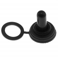 Interrupteurs à bascule de taille moyenne en plastique YUNDING WPC-06 Noir 12 mm IP65 étanches à la poussière avec bornes à vis à 2 broches, contact SPDT