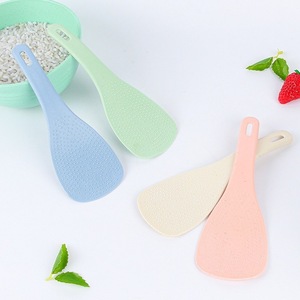 Wheat Straw Rice Scoop Nordic Style <b>Kitchen</b> Spatula For Rice Cooker Simple <b>Plastic</b> Spoon - Product Image 4