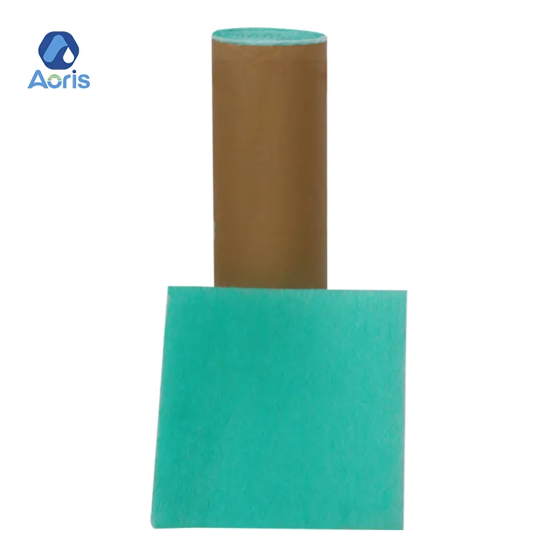 Hot Selling Fiberglass Material Floor Filter Media Roll Green and White Use in Painting-Spray Filtration