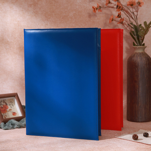 Porte-certificat <span class=keywords><strong>personnalisé</strong></span> imprimé, couverture en cuir PU bleu, logo <span class=keywords><strong>personnalisé</strong></span>, dossier A4, vente en gros, étui pour diplôme et certificat de récompense - Product Image 1