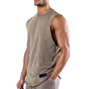 قمصان رياضية رجالية عالية الجودة من القطن بياقة دائرية، ملابس كاجوال للياقة البدنية وكمال الأجسام، سريعة الجفاف وقابلة للتنفس - Product Image 5