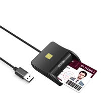 Lector y Grabador de Tarjetas Inteligentes USB EMV de Alta Calidad, Compatible con ISO 7816, IC, ID, CAC, SIM, ATM, Tarjetas de Crédito y Débito con Chip para PC y Laptop