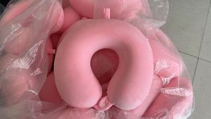 Customizable Logo <b>Memory</b> <b>Foam</b> U-Shape Pillow-Portable Washable Anti-static Lightweight for Camping Travel & Airplane Use - Product Image 3