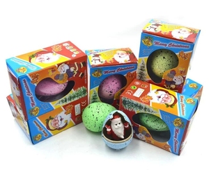 Œufs de dinosaures magiques à faire éclore et grandir, série de Noël, jouets fantaisie de Père Noël à faire grandir avec de l'eau, jouets éducatifs pour enfants, cadeaux - Product Image 1
