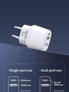 DEJI EU US UKอะแดปเ<span class=keywords><strong>ต</strong></span>อร์ 33W 20W PD<span class=keywords><strong>ชาร์จ</strong></span>เร็วสําหรับ<span class=keywords><strong>iPhone</strong></span> <span class=keywords><strong>13</strong></span> 14 <span class=keywords><strong>Pro</strong></span> <span class=keywords><strong>Max</strong></span> - Product Image 3