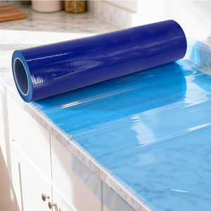 Pellicola blu per uso domestico temporaneamente antigraffio per piano in marmo e pavimento in pietra autoadesivo <span class=keywords><strong>PE</strong></span> - Product Image 1