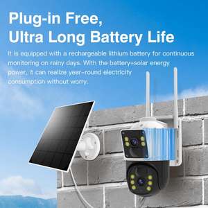 Caméra de vidéosurveillance solaire Ptz 10000mah Batteries <span class=keywords><strong>Pack</strong></span> Wifi 4g Caméra de vidéosurveillance solaire avec <span class=keywords><strong>carte</strong></span> Sim <span class=keywords><strong>Carte</strong></span> mémoire 128g - Product Image 4