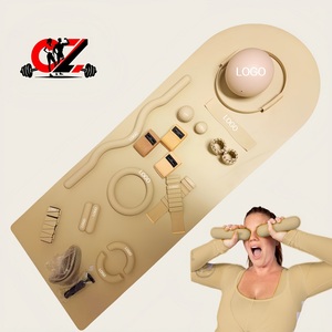 CZ Factory Customized Logo Barbell <b>Bar</b> Beam Silicone Dumbbell Power Ring Yoga <b>Mat</b> Home Gym Fitness Set Yoga Pilates Accessories - Product Image 1