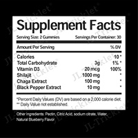 Services OEM Julong : Gummies de Shilajit de l'Himalaya, Gummies de Shilajit à l'Ashwagandha et à l'Acide Fulvique, Gummies de Shilajit Naturel, Gummies de Shilajit Or