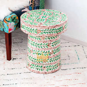 Table d'appoint haut de gamme en incrustation de nacre-Table d'appoint vietnamienne faite à la main pour maison de luxe - Product Image 4