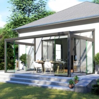 Freistehender Wintergarten Aluminium legierung Wintergarten Glashaus Tragbare Sicherheits pyramide Form Glas Garten Jurte Zelt Niedriger Fabrik preis