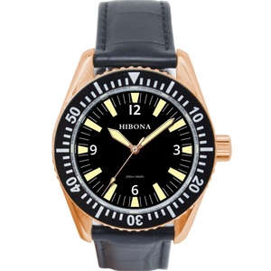 Caja de relojes de acero inoxidable Damasco de alta calidad 2024, accesorios y piezas de reloj vintage dorado - Product Image 2