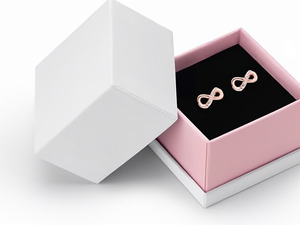 Pendientes Brillantes con Circonita Cúbica en Oro Rosa de 18k, <span class=keywords><strong>Caja</strong></span> de Regalo <span class=keywords><strong>para</strong></span> Mujer - Product Image 1